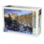 Puzzle 500 piese Castelul Bran iarna DToys