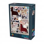 Puzzle 500 piese DToys Kurti Andrea Animale domestice