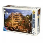 Puzzle 500 piese Casa Mila Peisaje de zi DToys