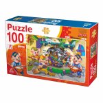 Puzzle Cei trei purcelusi 100 piese