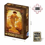 Puzzle Champagne pommery vintage posters 1000 piese