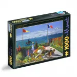 Puzzle D-toys Claude Monet garden at Sainte-Adresse 1000 piese