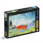 Puzzle D-toys Claude Monet red boats at Argenteuil 1000 piese