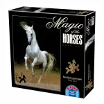 Puzzle D-toys Magic of the Horses cal alb 239 piese