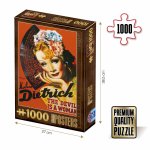 Puzzle D-toys Marlene Dietrich the devil is a woman  vintage posters 1000 piese