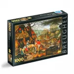 Puzzle D-toys Pieter Brueghel cel tanar toamna 1000 Piese