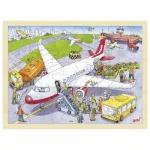 Puzzle din lemn Goki La Aeroport 96 piese