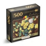 Puzzle mini 500 piese DToys Luchian Crizanteme galbene