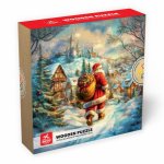 Puzzle din lemn Deico satul lui Mos craciun 50 piese