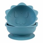 Set 2 castronele cu ventuza Melii Luxe Dinozaur din silicon