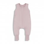 Sac de dormit cu 2 fete din bumbac cu picioare 6-12 luni light Rose Sleepee 1.5 Tog