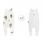Sac de dormit cu 2 fete din bumbac cu picioare 1-2 ani Jungle Plant/Dots Sleepee 2.5 Tog
