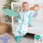 Sac de dormit cu picioruse si maneca lunga detasabila Mermaid 130 cm + manseta 2.5 Tog