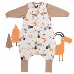 Sac de dormit cu picioruse si maneca lunga detasabila Mountain Animals 100 cm + manseta 1.0 Tog