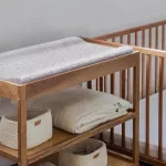 Saltea din spuma Woodies boho dark pentru masa de infasat 70x40 cm