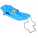 Sanie din plastic pentru copii blue, din plastic, cu volan, frana dublu-laterala si sfoara pentru tractiune si ghidare, dimensiune 100 x 51 x 22 cm