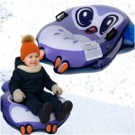 Sanie gonflabila pentru copii Purple Owl, cu manere de sustinere, dimensiune 95 x 103 x 26 cm