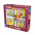 Set 4 carti pliante DToys plante si magneti de frigider