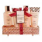 Set de baie Scented Bath Bronze Vanilla & Coconut IDC Institute 4 piese