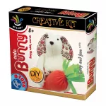 Set creativ D-toys de cusut iepuras cu morcov cute bunny