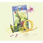 Set creativ Totum Figurine albina si libelula din fire de impletit