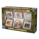 Set de carti pliante si figurine cu animale salbatice DToys