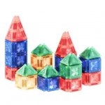 Set de construit cu mini placi magnetice Cleverclixx
