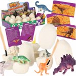 Set educativ de arheologie pentru copii, cu 12 Dino Eggs, unelte si accesorii specifice incluse