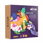 Set pictura 3D cu argila usoara Nature Hummingbirds