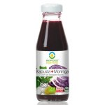 Suc de varza rosie lactofermentata si moringa bio 200ml Biofood