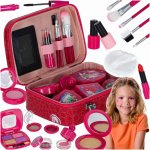 Trusa de machiaj tip servieta pentru fetite, cu 22 accesorii incluse, dimensiune 19.5 x 18 x 18 cm