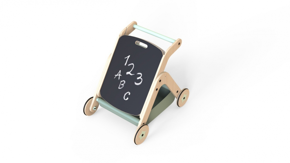 Antepremergator MamaToyz model City cu masuta de activitati din lemn 5 in 1 - 8