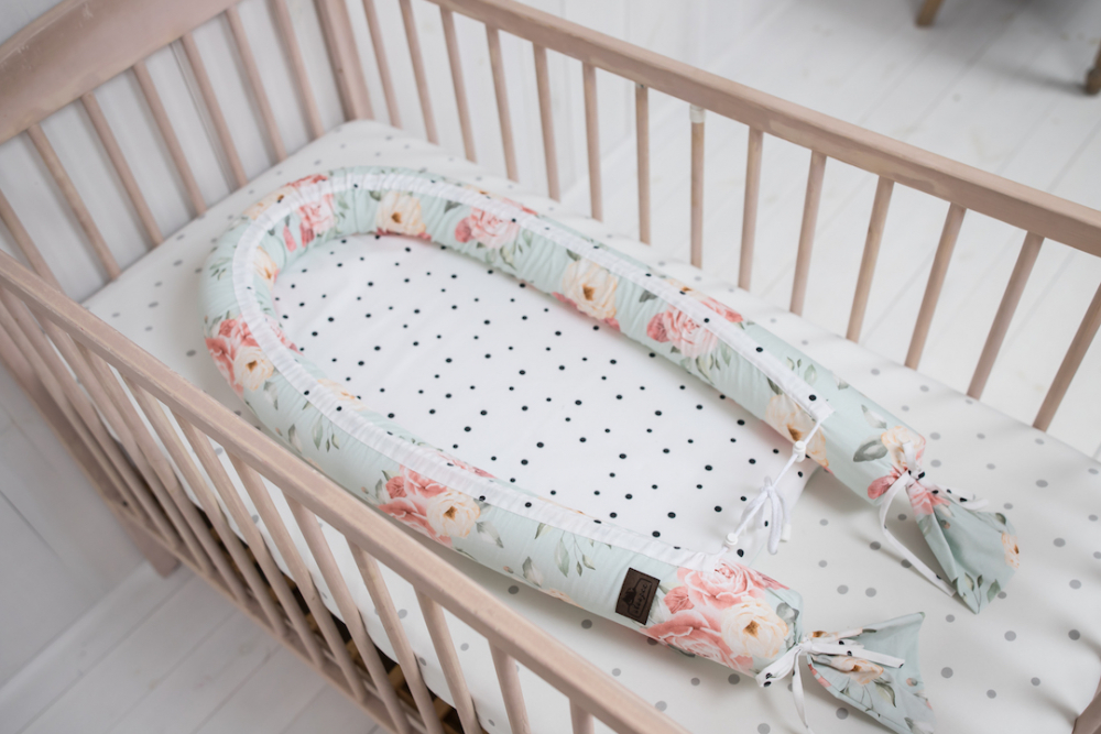 Baby nest cu 2 fete din bumbac Fiore Sleepee