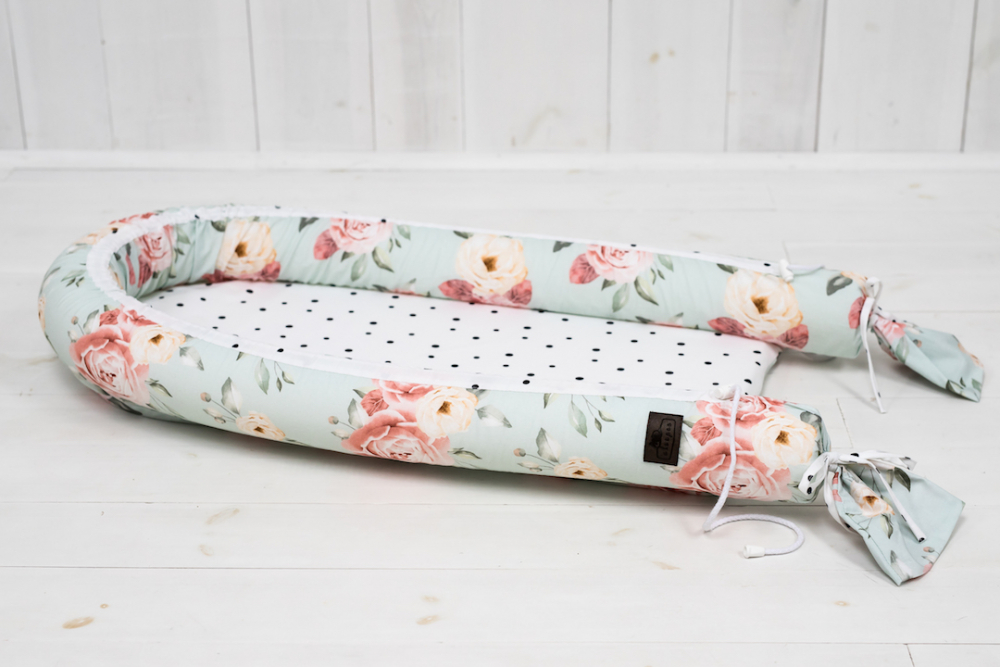 Baby nest cu 2 fete din bumbac Fiore Sleepee - 3