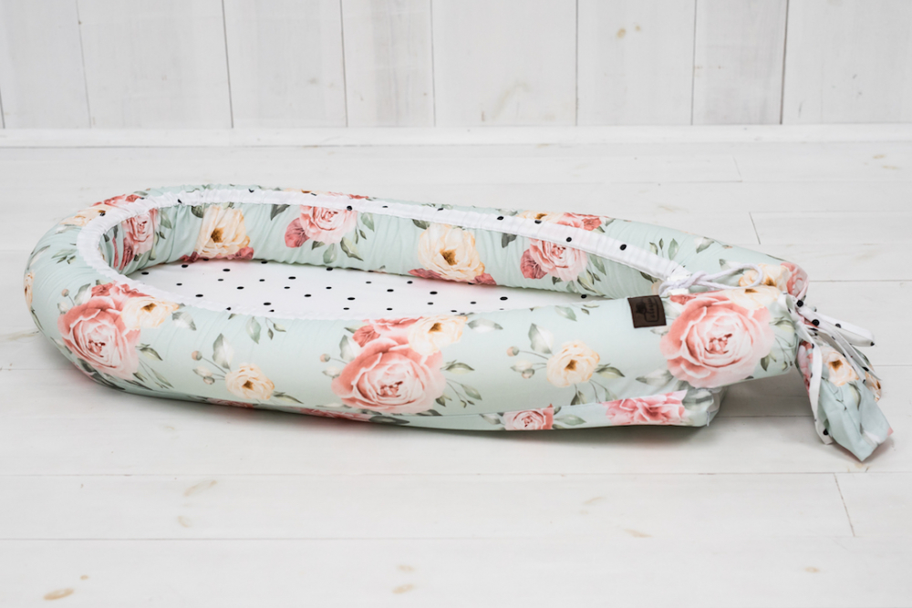 Baby nest cu 2 fete din bumbac Fiore Sleepee - 4