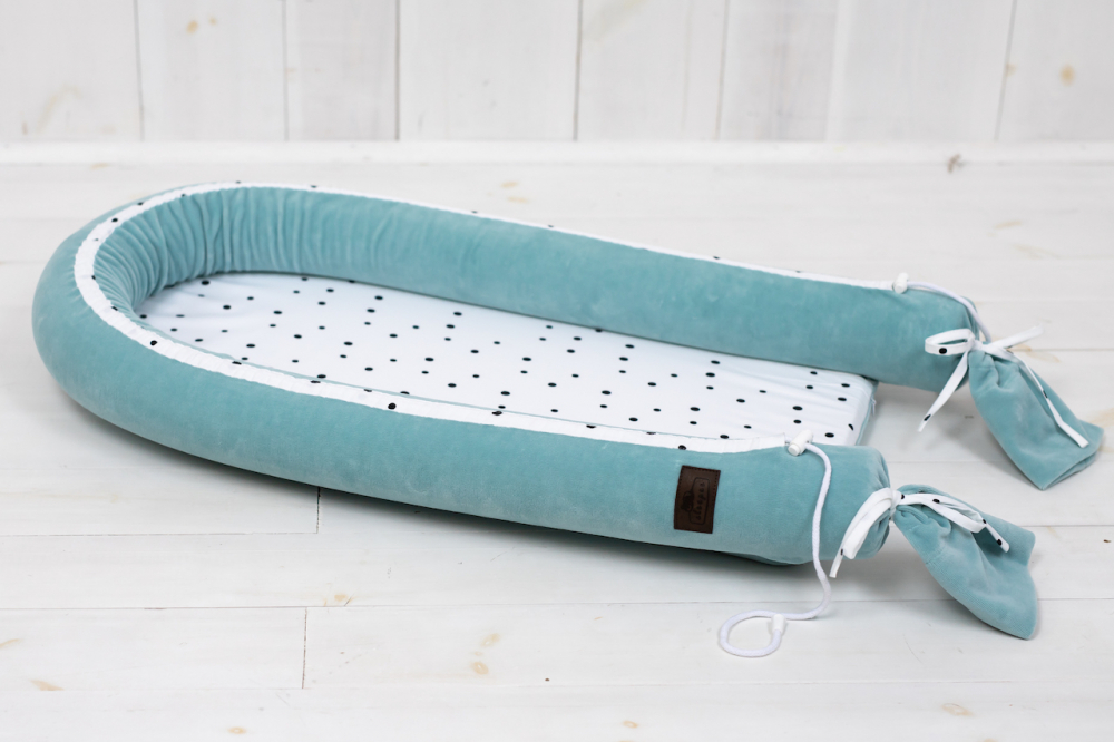 Baby Nest velvet premium Royal Baby ocean mint Sleepee - 3
