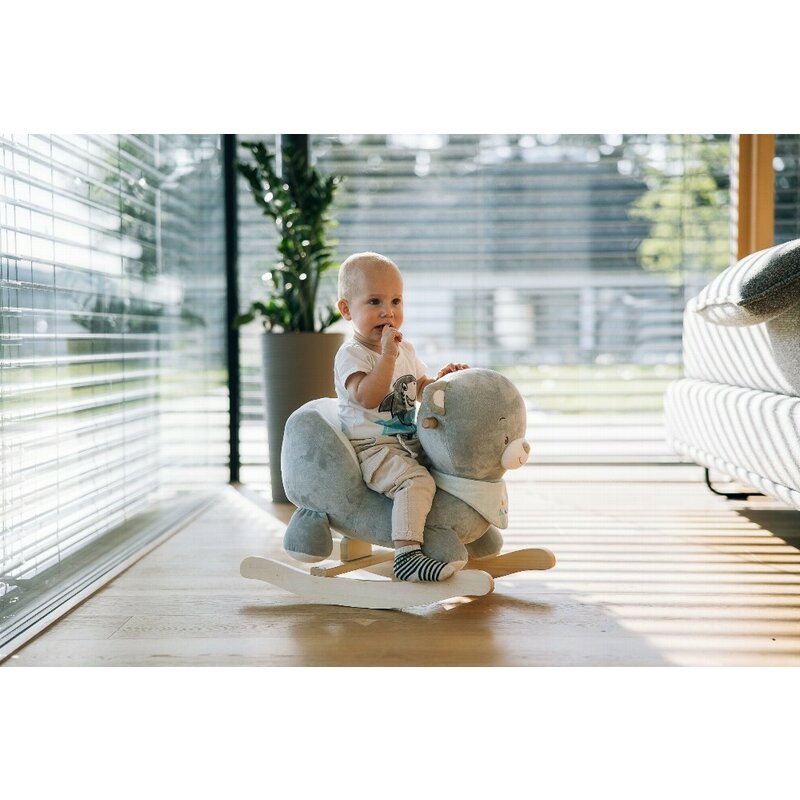 Balansoar pentru copii Free2Play Max the Bear Blue din lemn 18 luni+ - 3