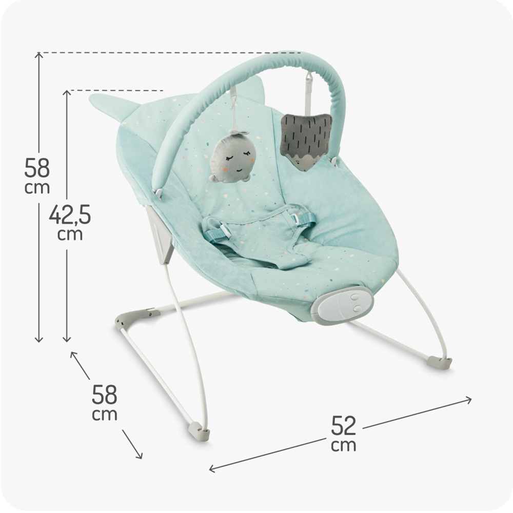 Balansoar bebelusi Momi Glossy Blue - 3