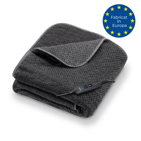 Patura electrica moale Beurer gri inchis