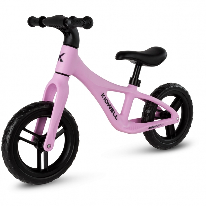 Bicicleta fara pedale Kidwell Jogo Pink, roti din spuma Eva, greutate admisa 30 kg