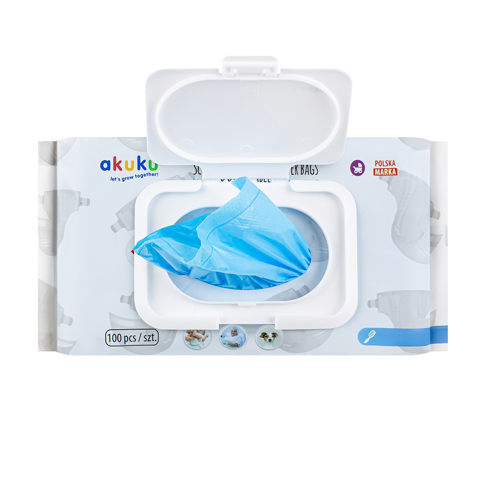 Capac universal reutilizabil Akuku pentru servetele umedesaci scutece,fixare cu banda adeziva,mentine umiditatea sevetelelor si previne uscarea lor - 4