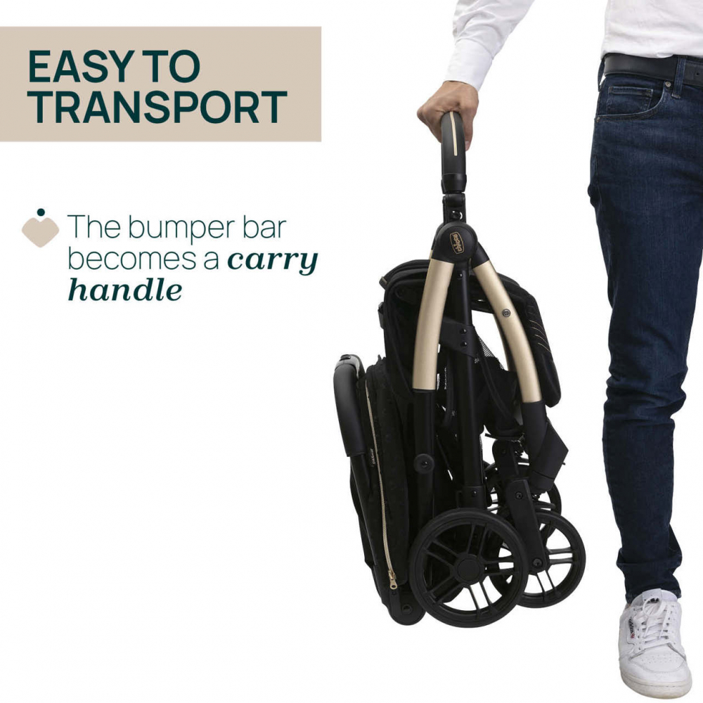 Carucior pentru copii 2 in 1 Chicco Goody X Plus si scaun auto Kory Plus I-Size Black Relux 0 luni+ - 3