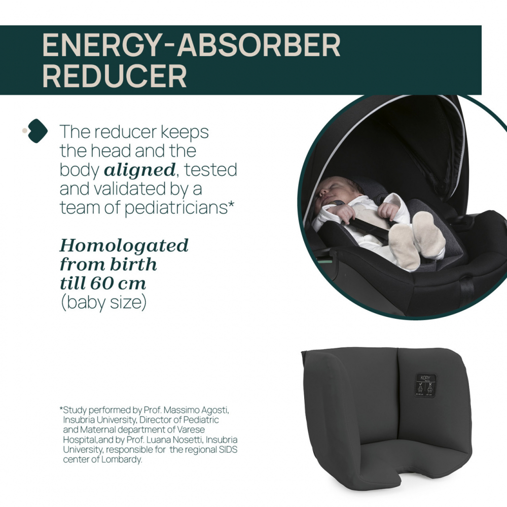 Carucior pentru copii 2 in 1 Chicco Goody X Plus si scaun auto Kory Plus I-Size Black Relux 0 luni+ - 7