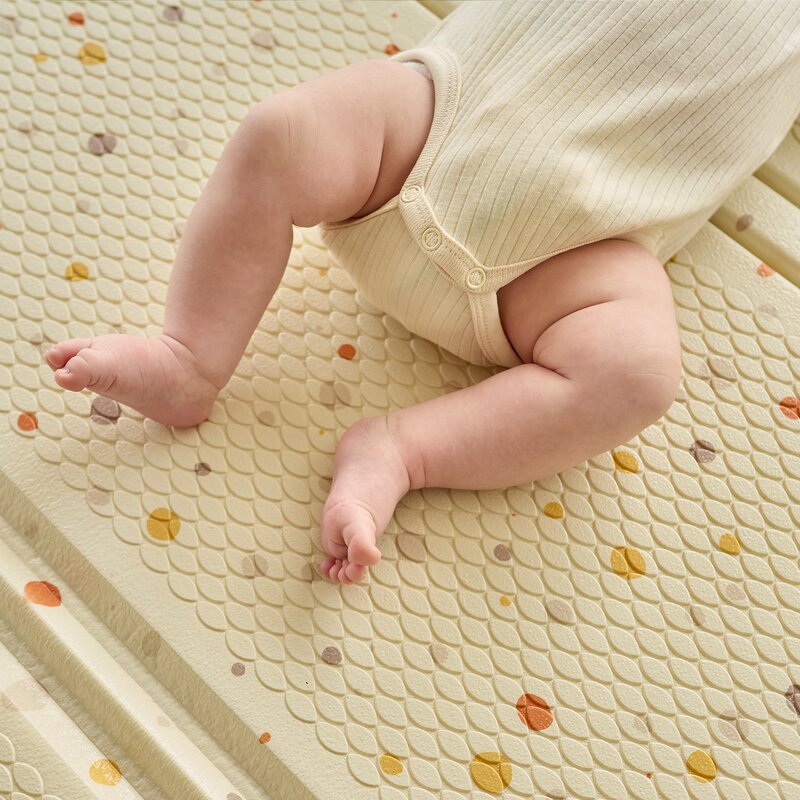 Covoras pliabil Lionelo Zora Bej din spuma 180x200 cm - 1