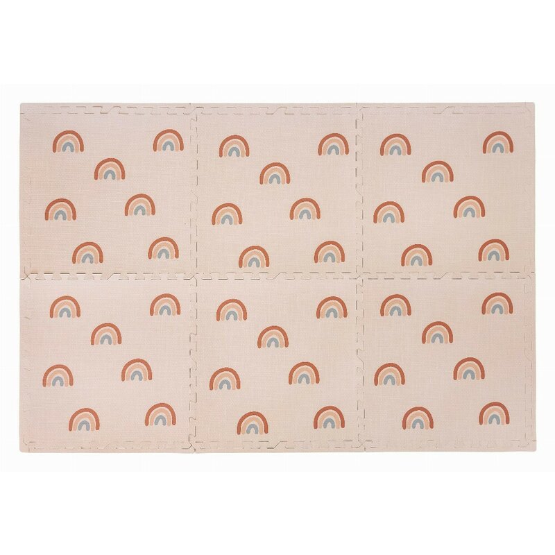 Covoras puzzle pentru copii Free2Play Rainbow din spuma 121x178.5 cm