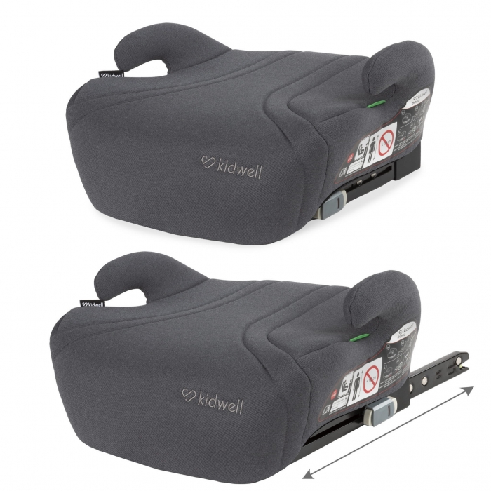 Inaltator auto pentru copii Kidwell Bono Grey cu isofix 125-150 cm - 1