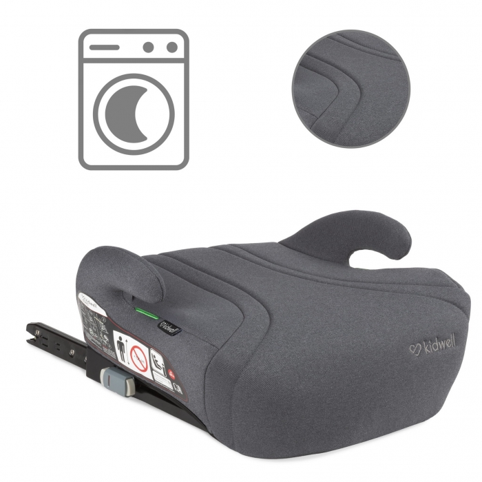 Inaltator auto pentru copii Kidwell Bono Grey cu isofix 125-150 cm - 4