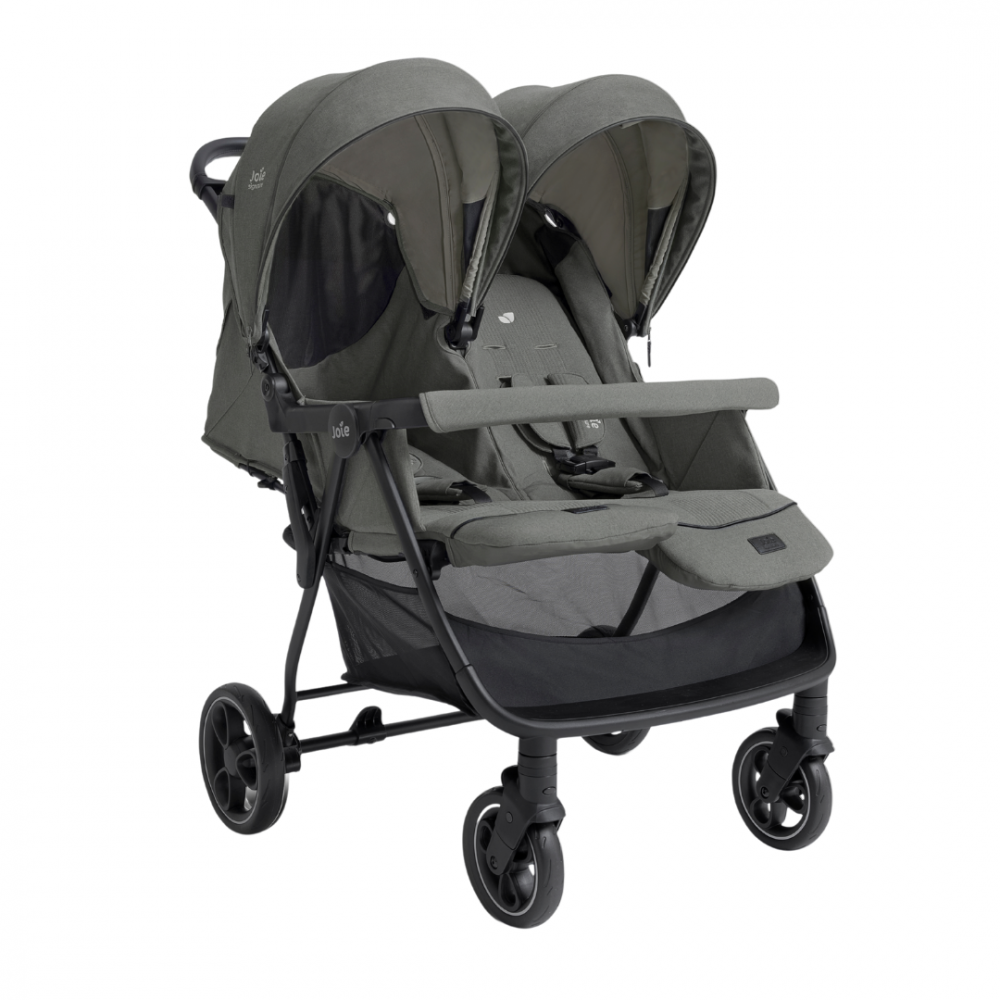 Carucior pentru gemeni Joie Estrella Evergreen cu suspensii, spatar reglabil, suport picioare ajustabil - 10