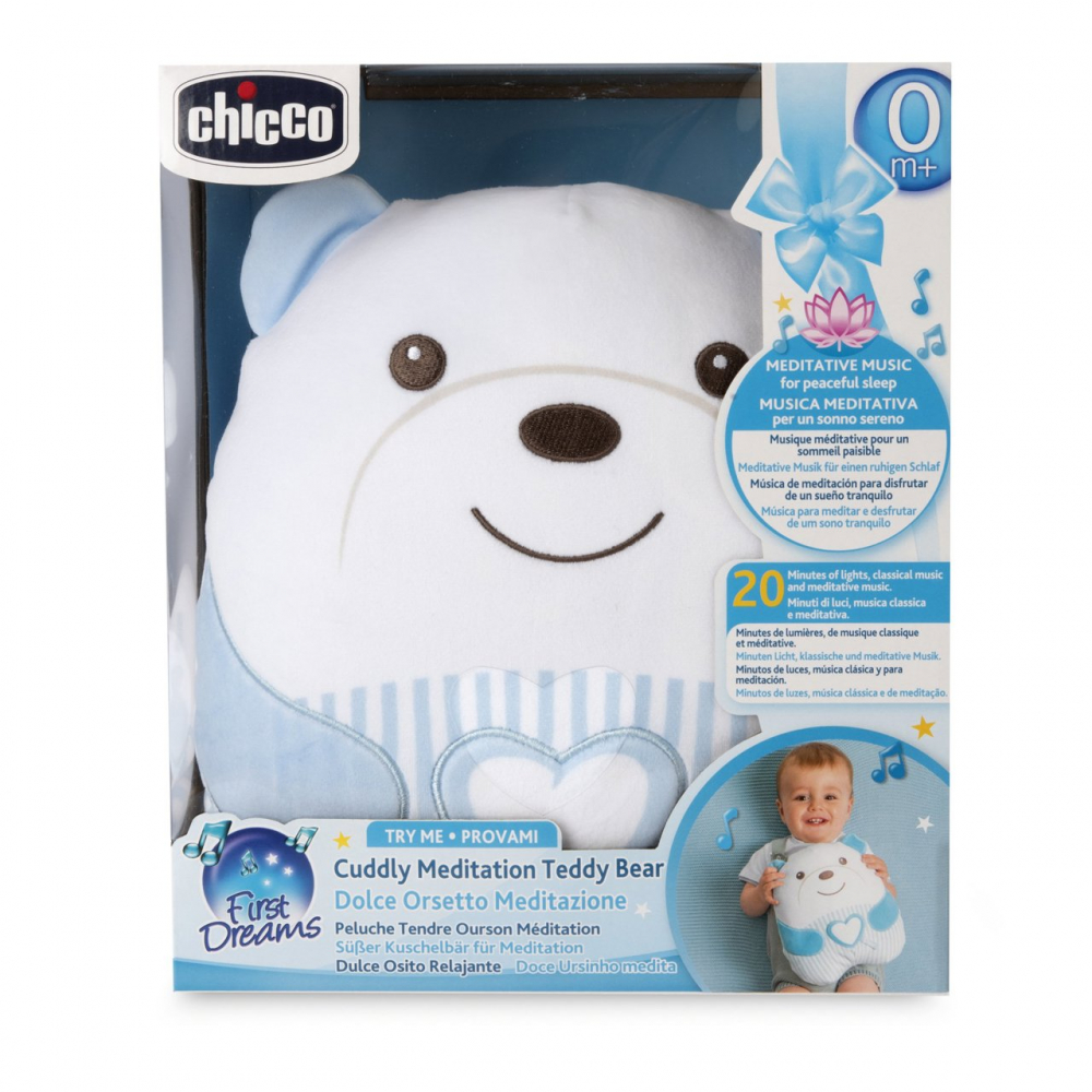 Jucarie ursulet de plus Chicco First dreams bleu 0 luni+ - 3