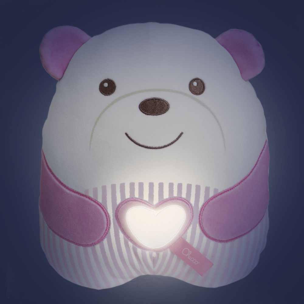 Jucarie ursulet de plus Chicco First dreams roz 0 luni+ - 2